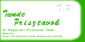 tunde prisztavok business card