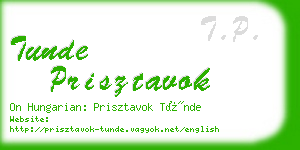 tunde prisztavok business card